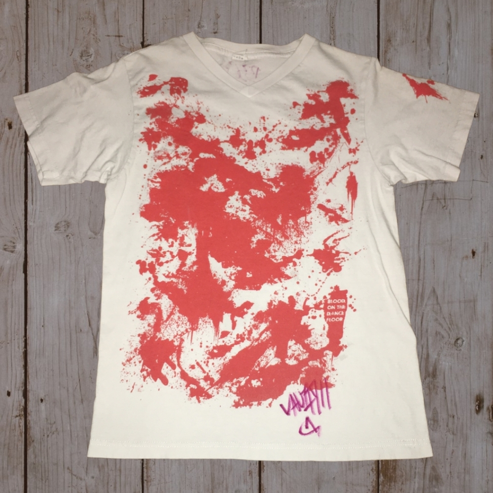 BOTDF Blood On The Dance Floor Blood Splatter Shirt Rare Halloween Scene Kid Emo